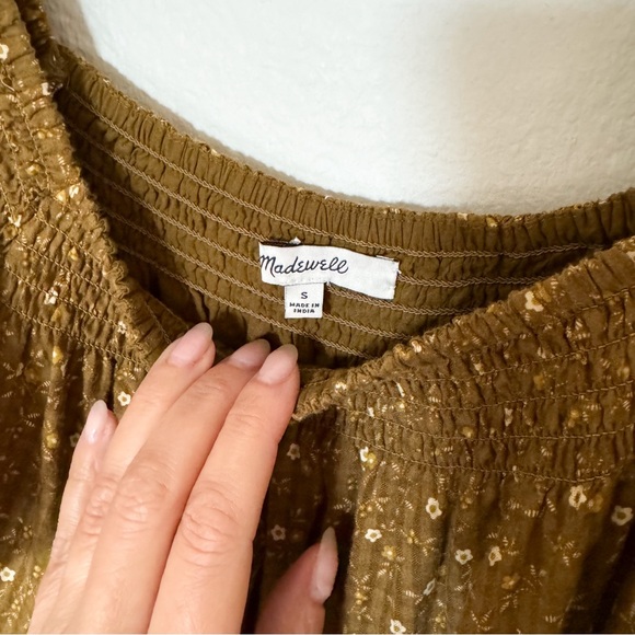 Madewell Ruffle-Sleeve Tiered Midi Dress - Picture 7 of 10